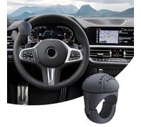 VBGURR Pomello per volante universale, per auto, girevole a 360°, supporto per sterzo rimovibile