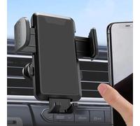 VBGURR Supporto per telefono da auto, con gancio in acciaio per bocchetta dell'aria, rotazione a 360°, regolabile, supporto per telefono per auto, con un pulsante di rilascio, supporto per iPhone