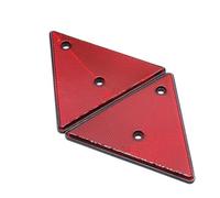 VBHdtE Triangolo di Sicurezza 2X Catarifrangenti Posteriori Rossi Triangolo Riflettente per cancello con Vite di Sicurezza Fissa Coda per Auto(A)