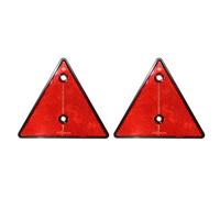 VBHdtE Triangolo di Sicurezza Catarifrangenti di Sicurezza triangolari da 2 Pezzi Riflettori Rossi per rimorchio Riflettori di Avvertimento Coda Fissaggio a Vite