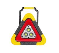 VBHdtE Triangolo di Sicurezza Luci triangolari Triangoli di avvertenza per Auto solari 2 in 1 Triangolo di Sicurezza Portatile con Spia a 4 modalità(L)
