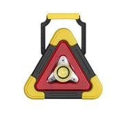 VBHdtE Triangolo di Sicurezza Segnale di Avvertimento a Triangolo Solare a 4 modalità con Impugnatura Lampada di Allarme guasto ad Alta luminosità(L-Battery Style)