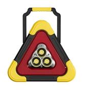 VBHdtE Triangolo di Sicurezza Segnale di Avvertimento a Triangolo Solare a 4 modalità con Impugnatura Resistente all'Usura(L-Solar Power)