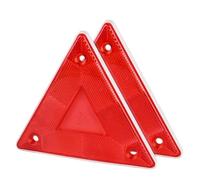 VBHdtE Triangolo di Sicurezza Striscia Riflettente di Avvertimento Triangolare 1-4 Pezzi Segnale di Avvertimento di parcheggio automobilistico Riflettore di Sicurezza Rosso(Red 2pcs)