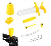 VBK Kit Sfiato Freno Shimano 9 Pezzi per Freni Idraulici Disco | Kit sfiato 9 pezzi in plastica e ottone per Shimano Deore/SLX/XT/XTR/GRX, con siringa 100ml per olio minerale