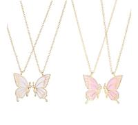 VBKITW Collane Amicizia Collana Regali Ragazze Collana Best Friends per 4 Gioielli Lunga Distanza Compleanno Natale Regali Damigella D'onore Ragazze Signore Sorelle