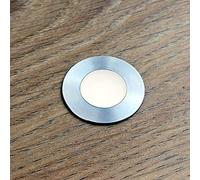 VBLED® Mini lampada a LED da incasso a pavimento, in acciaio inox, IP67, senza driver LED, 0,3 W, 12 VDC, 15 lumen, 3000 K con cavo da 7 metri