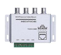 VBLKUYDPR 4CH AHD CVI TVI CVBS Passive Video Balun, HD CCTV Transceiver for 720P 1080P Security Cameras, Twisted Pair BNC to RJ45 UTP Converter with 450m Transmission