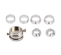 VBLKUYDPR 8pcs Stainless Steel Watch Movement Seat Base Holder Set, Watch Movement Repair Tools Kit, Precision Movement Base for BZ 2000 ETA 7750 BZ 2824 BZ 3135 with Main Bracket and 7 Inte