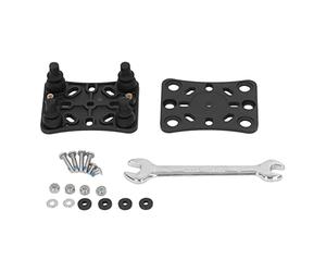 VBLKUYDPR Supporto per telefono cellulare per moto con ammortizzatore, supporto per telefono senza fili con cuscinetto antivibrazioni, montaggio in nylon resistente e acciaio inossidabile pe