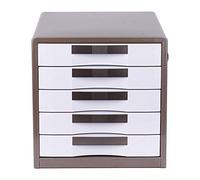VBNCUUIOPO Armadietti da ufficio a cinque strati bloccato in metallo da scrivania armadio per archiviazione dati liscio senso del cassetto dell'ufficio schedario (colore: oro Dimensioni: 30,8 x 30 x