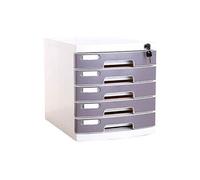 VBNCUUIOPO Armadietto da scrivania a 5 strati, organizer per cassetti con serratura, scatola A4 per ufficio (dimensioni: M a 5 strati)