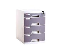 VBNCUUIOPO Cassetti organizer per documenti Armadio di archiviazione per scrivania Estensione cassetto con serratura Organizzatore da ufficio (plastica) 29,5 39,4 43 cm (dimensioni: grande 4 strati)