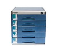 VBNCUUIOPO Cassettiera a 5 strati in lega di alluminio, formato A4, armadietto basso per archiviazione dati da ufficio (30,5 cm, 37,5 cm, 32,5 cm)