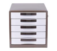 VBNCUUIOPO Cassettiera armadietto a cinque strati bloccato in metallo da scrivania armadio per archiviazione dati (colore: oro Dimensioni: 30,8 x 30 x 35 cm)