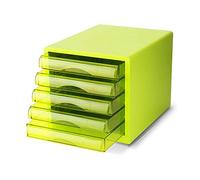 VBNCUUIOPO Cassettiera armadietto da scrivania schedario a 5 strati in plastica armadietto cassetto armadio per ufficio (colore: verde Dimensioni: 26 x 34 x 27,5 cm)