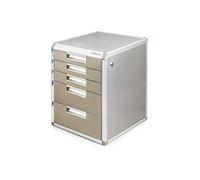 VBNCUUIOPO Cassettiera da tavolo da ufficio scrivania cassetto armadio 5 strati bloccabili in lega di alluminio datigiornali rack (dimensioni: 32,6 cm 36,5 cm 40,6 cm) (dimensioni: 5 strati)