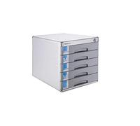 VBNCUUIOPO Cassettiera da tavolo per ufficio, scrivania, cassettiera, armadio a 5 strati bloccabile in lega di alluminio per giornali (dimensioni: 30,5 cm, 36,5 cm, 16,5 cm) (dimensioni: 5 strati)