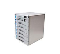 VBNCUUIOPO Cassettiera da tavolo per ufficio, scrivania, cassettiera, armadio a 5 strati bloccabile in lega di alluminio per giornali (dimensioni: 30,5 cm, 36,5 cm, 16,5 cm) (dimensioni: 7 strati)