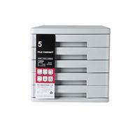 VBNCUUIOPO Cassettiera da tavolo, scrivania, cassettiera, armadio, 5 strati, porta giornali, forniture per ufficio, portatile, organizer per giornali, materiale ABS (bianco, dimensioni: 26,9 cm, 35,4
