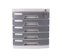 VBNCUUIOPO Cassettiera per la pulizia della scrivania, armadietto per la pulizia del cassetto chiuso con serratura, per giornali, cancelleria e ricevute da ufficio, 5 strati (30,5 cm, 40,5 cm e 33 cm)