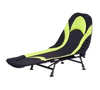 VBNCUUIOPO Letto pieghevole nero reclinabile sedia 190 72 40 cm lettino pesca carpa campeggio con 6 gambe letto visitatori (colore: nero Dimensioni: 190 72 40 cm)
