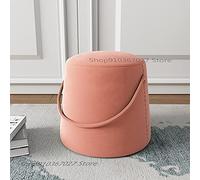 VBNCUUIOPO Nordic Net rosso portatile piccolo sgabello soggiorno tessuto divano sgabello scarpiera sgabello poggiapiedi (colore: 5) (2)