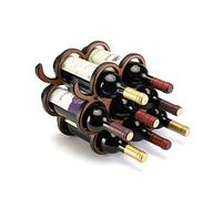 VBNCUUIOPO Portabottiglie per 8 bottiglie di vino a forma di vite espositore pieghevole per bottiglie di vino (colore: marrone Dimensioni: 28 x 17,5 x 40,3 cm)