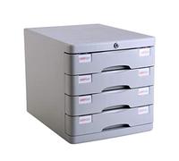 VBNCUUIOPO Portariviste da scrivania per cassetti e archivio a 5 strati con serratura cassetto in plastica informazioni ufficio A4 Storage (colore: bianco) (dimensioni: centrale 4 strati)