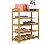 VBNCUUIOPO Scarpiera 69,8 x 24,9 x 86,9 cm 5 ripiani scarpiera organizer armadio torre (colore: naturale Dimensioni: 70 25 87 cm)