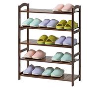 VBNCUUIOPO Scarpiera a 5 ripiani scarpiera da ingresso scaffale per scarpe organizer 70,5 x 24,9 x 88 cm (lunghezza x larghezza x altezza), ideale per corridoio, bagno, giardino, marrone, salvaspazio