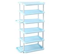 VBNCUUIOPO Scarpiera moderna minimalista salvaspazio familiare multifunzionale dormitorio a sei piani mensola in plastica montaggio porta scarpiera 47,5 x 31,5 x 104 cm