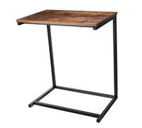 VBNCUUIOPO Scrivania per computer da gioco a forma di C supporto da scrivania per computer portatile notebook tablet accanto al letto, divano, tavolo postazione di lavoro (colore: noce Dimensioni: 56