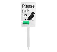 Vbnuyhim Cartello "Nessun cane che cacca" per giardino, cartello "escrementi di cani e pipì vietato" - Segnali di avvertimento per cortile, cartelli protettivi "Nessun cane che cacca", nessun