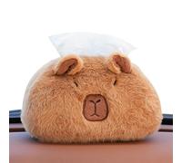 Vbnuyhim Portafazzoletti in peluche, custodia in tessuto animale, contenitore per Capybara, supporto per scatola per a forma di animali da cartone animato, supporto per scatole