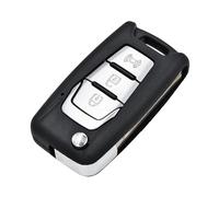 VBNYBA Guscio Chiave Auto Compatibile con SsangYong per Korando per Actyon per C200 2016 2017 1 Pz Custodia per Chiave Auto 3 Pulsanti Pieghevole Custodia per Chiave A Distanza per Auto