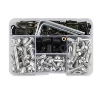 VBNYBA Moto Viti Compatibile con per Z1000 per Z750 per Z800 per Z650 per 6R 7R 9R Kit Bulloni Carenatura Moto 190 Pezzi Viti Dadi(Silver)