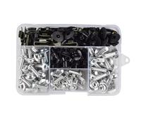 VBNYBA Moto Viti Compatibile con XLV600 per XLV650 per XLV700 per Transalp per FMX per NX per XRV650 T Carenatura Moto Bulloni Viti Dado Clip Kit 195 Pezzi(Silver)