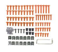 VBNYBA Moto Viti Compatibile con Yamaha per YZF 600 1000 per R1 per R6 per R3 per R15 per R25 Bulloni Carenatura Moto Viti Kit Dadi Viti Carrozzeria Moto(Orange)