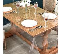 VBNZBK Pellicola per tavolo, trasparente, trasparente, al metro, spessore 0,2 mm, impermeabile, lavabile, grasso, in PVC, 100 x 150 cm