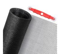 VBNZBK Zanzariera in fibra di vetro, 130 x 300 cm, zanzariera in poliestere, antigraffio, per porta del balcone, del soggiorno, della terrazza (nero)