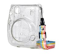 VBPBHFFNMW Borsa for fotocamera Portable TRACCIA TRASPARENTE BAG TRASPARENTE Copertura protettiva Cover protettiva for cinturino anti-impatto Adatta for Fuji Instax Mini 11 borsa fotografica(Transpare