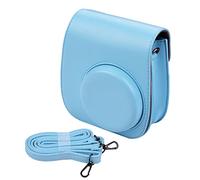 VBPCEFZTLK Borsa da borsa portatile for fotocamera istantanea PU. Cinturino for cintura in pelle adatta for Fujifilm Fit for Fuji Mini 11 borsa fotografica(Blauw)
