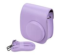 VBPCEFZTLK Borsa da borsa portatile for fotocamera istantanea PU. Cinturino for cintura in pelle adatta for Fujifilm Fit for Fuji Mini 11 borsa fotografica(Purple)
