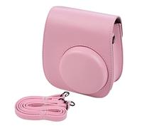 VBPCEFZTLK Borsa da borsa portatile for fotocamera istantanea PU. Cinturino for cintura in pelle adatta for Fujifilm Fit for Fuji Mini 11 borsa fotografica(Roze)