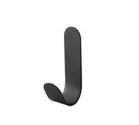 VBPCEFZTLK Ganci autoadesivi resistenti in acciaio inossidabile, ganci adesivi impermeabili, for appendere asciugamani da bagno, chiavi, cucina, bagno, gancio tipo J Ganci per la casa(Noir,One Size)