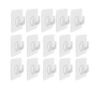 VBPCEFZTLK Ganci autoadesivi Trasparenti e Resistenti, Senza Traccia, Ganci Adesivi, Ganci for riporre Chiavi, for Cucina, Bagno, Porta, Parete, Multifunzione Ganci per la casa(C 15PCS)