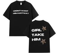 VBPOIYB T-Shirt Top Fan Tate McRae Tshirt 2025 Graphic T-Shirt Uomini Donne Cotone Maniche Corte Estate (Black,L)