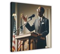 VBQHIR Eloquence in Leadership Poster su tela, decorazione per camera da letto, paesaggio, idea regalo, 70 x 70 cm