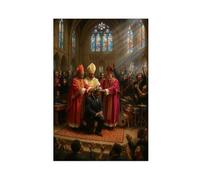 VBQHIR Poster su tela con apostoli pentecostali afroamericani, stampa artistica da parete, 30 x 45 cm